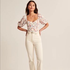 Corset Puff Sleeve Top